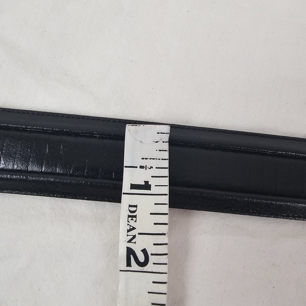 Cubavera Black Cowhide Lined Italian Full Grain Leather Mens Belt IV32003 Sz 36 - Picture 8 of 10